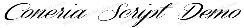 Coneria Script Demo字体转换
